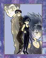 Azumi -- Yuusuke and Hiei, double, blue frame