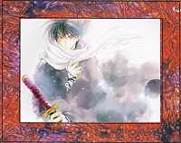 Azumi -- Hiei in cloak, red frame