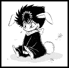 Hiei with droopy bunny ears by Fuji Shinichi