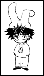 Hiei in bunny hat by Maya Kaoruko