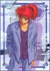 Kurama in a ponytail